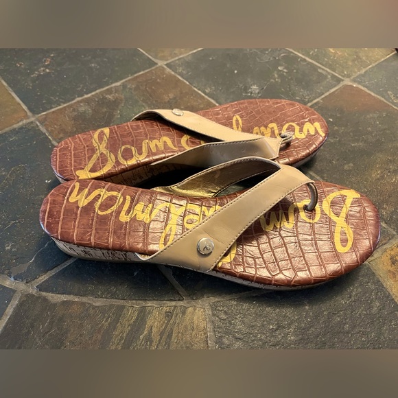 Sam Edelman Brown And Beige Sandals - Picture 2 of 5